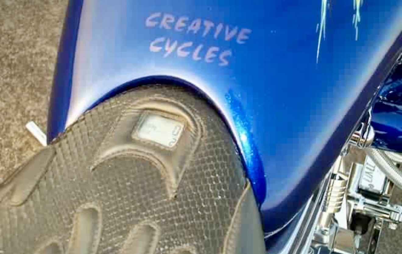Creative Cycles "Optic Nerve" Chopper — hand-crafted custom motorcycle built by Doug Keim at Creative Cycles, Umatilla FL