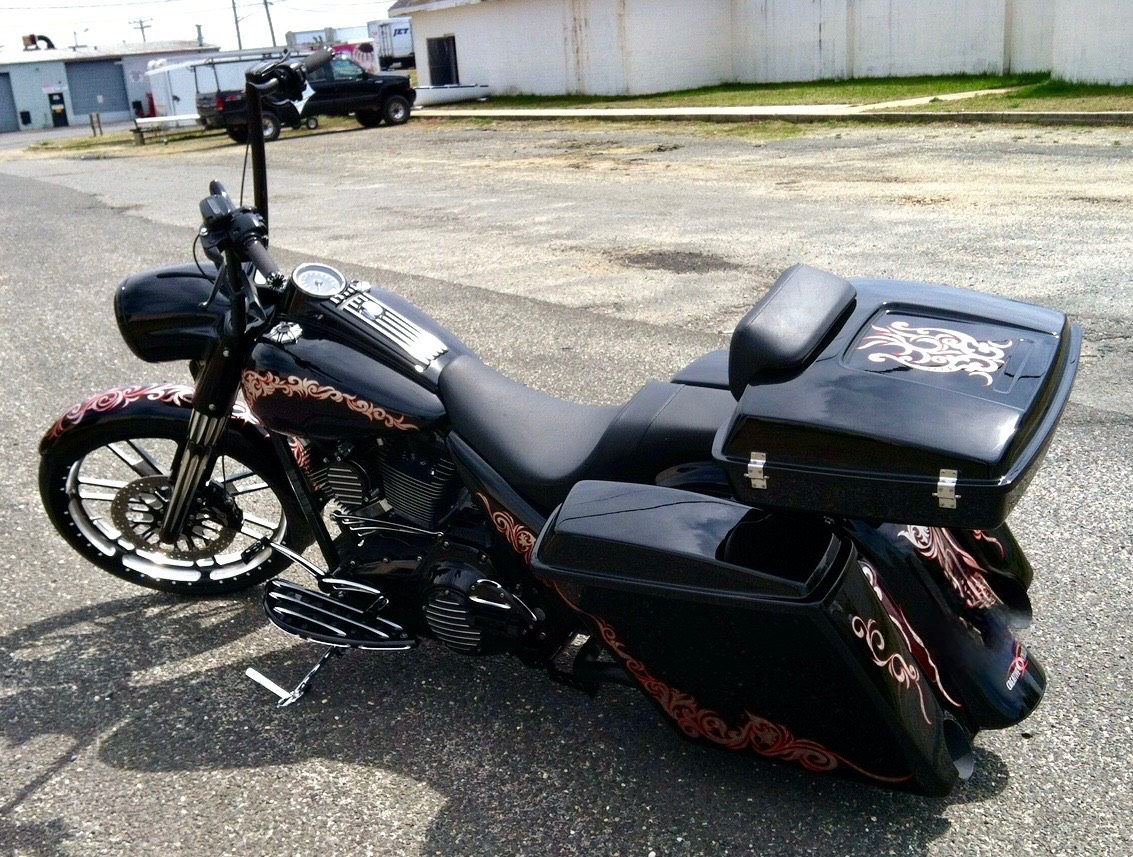 "Kingz" 150 RWHP Custom H-D Road King — hand-crafted custom motorcycle built by Doug Keim at Creative Cycles, Umatilla FL