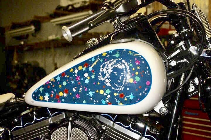 Pharrell Williams "Cosmic Racer" Custom H-D Softail — hand-crafted custom motorcycle built by Doug Keim at Creative Cycles, Umatilla FL